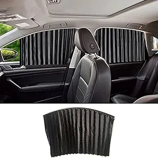 Sulfar Car Side Window Curtain Car Window Sunshade Cover Anti-UV Protector Summer Sun Shade Retractable Automobiles Front Window Windshield Accessories