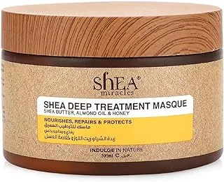 Shea Miracles Shea Deep Treatment Hair Masque With Enriched Almond Oil & Honey, Ideal For Damaged & Dry Hair, A Daily Hair Mask, 300 ml