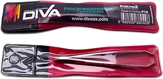 Diva High Grade Stainless Steel Tweezer, Perfect Tool For Eyebrow Treatments, Home and Salon Use, P10