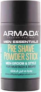 Energy Cosmetics Armada Pre Shave Powder Stick, Men Groom & Style, For Beard & Mustach, Easy Glide