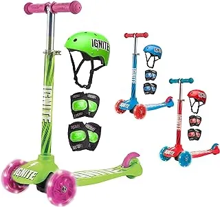 Ignite Glide Scooter 3 Wheels Combo Pack Green