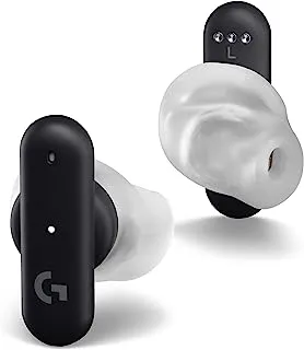 Logitech G FITS True Wireless Gaming Earbuds, Custom Moulded Fit, LIGHTSPEED + Bluetooth, Four Beamforming Microphones, PC, Mac, PS5, PS4, Mobile, Nintendo Switch - Black