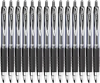 Mitsubishi UNI Ball Roller Signo Retractable Gel Pens 12-Pack, 0.7 mm Tip, Black