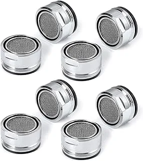 ECVV 8 PCS Faucet Aerator Universal Size Water Tap Aerators Insert Replacement Parts, Water Saving Flow Restrictor Sink Aerators for Bathroom Kitchen