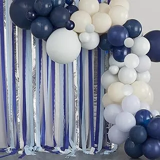 Balloon Arch & Streamers backdrop