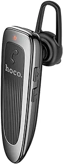 Hoco E60 - سماعة رأس لاسلكية تعمل بالبلوتوث - Bluetooth V5.0 ، وقت الاستخدام: حتى 10 ساعات ، وقت الاستعداد: حتى 200 ساعة ، متوافقة مع iPhone Samsung OnePlus Huawei Xiaomi Oppo - أسود