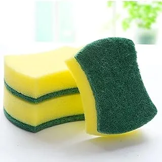 Biella™ 2Pcs Kitchen Cleaning Sponge-Double Face Sponges Scourer-Eco Non-Scratch Scrub Sponge-Super Absorbent Multi-Use Cleaning Sponge Widely Used in Kitchen, Household Cookware etc