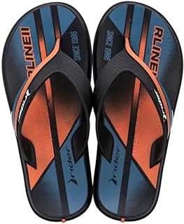 Rider R LINE MEN'S FLIP FLOPS, BLACK/ORANGE/BLUE, 39-40 EU