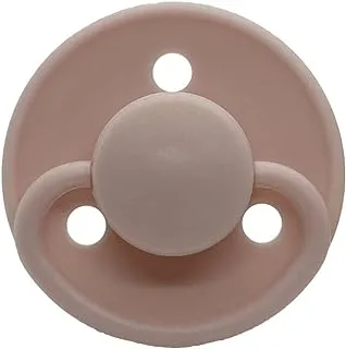 Mininor - Round Pacifier Silicone 0M - Rose - 2pcs