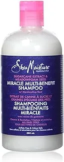 SheaMoisture Silicone Free Shampoo for Dry Hair Sugarcane Extract and Meadowfoam Paraben Free Shampoo 13 oz