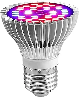 COOLBABY Grow Light Bulb E27 30W, Led Plant Lamp Full Spectrum with UV and IR for Indoor Plant Veg Flower Garden Greenhouse Succulent, Energy Saving and Durable, 40PCS LEDs (Red Light)