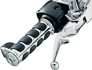 Kuryakyn 6228 Premium ISO Handlebar Grips with Standard Throttle Boss for Electronic Throttle Control: 2008-19 Harley-Davidson Motorcycles, Chrome, 1 Pair