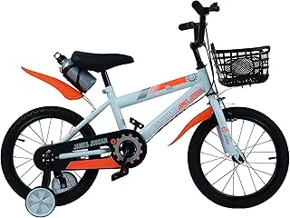 James Jordan Kids Bike Boys- JDN1050-16| Wheel Size: 16 x 2.125 Tyre, ED Spoke| Ergonomically Designed with Plastic Pedal and Bottle Holder, Front Basket| Perfect for Kids|