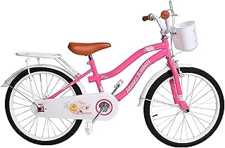 James Jordan Kids Bike Girl- JDN1068-20| Wheel Size: 20 x 1.75 Tyre, UCP Spoke| Ergonomically Designed with Plastic Pedal, Front Basket| Perfect for Kids|