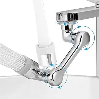 IN.HOUSE 1080° Rotating Faucet Head, Angle Rotating Robotic Arm Faucet Aerator, Kitchen Sink Splash Filter Faucet