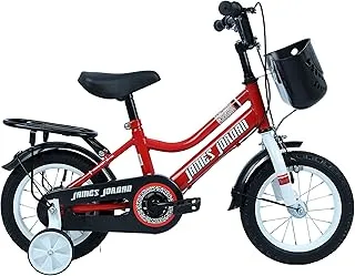 James Jordan Kids Bike Boys- JDN1057-12| Wheel Size: 12 x 2.125 Tyre| Ergonomically Designed with Plastic Pedal and Front Basket| Perfect for Kids|