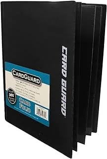 CardGuard Trading Card Pro-Folio, 9-Pocket Side-Loading Pages, Holds 360 Cards, Black