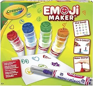 Crayola Emoji Stamp Maker, Marker Maker, Gift, Ages 6, 7, 8, 9, 10, 11, 12