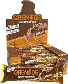 Grenade High Protein, Low Sugar Bar - Fudged Up, 12 x 60 g