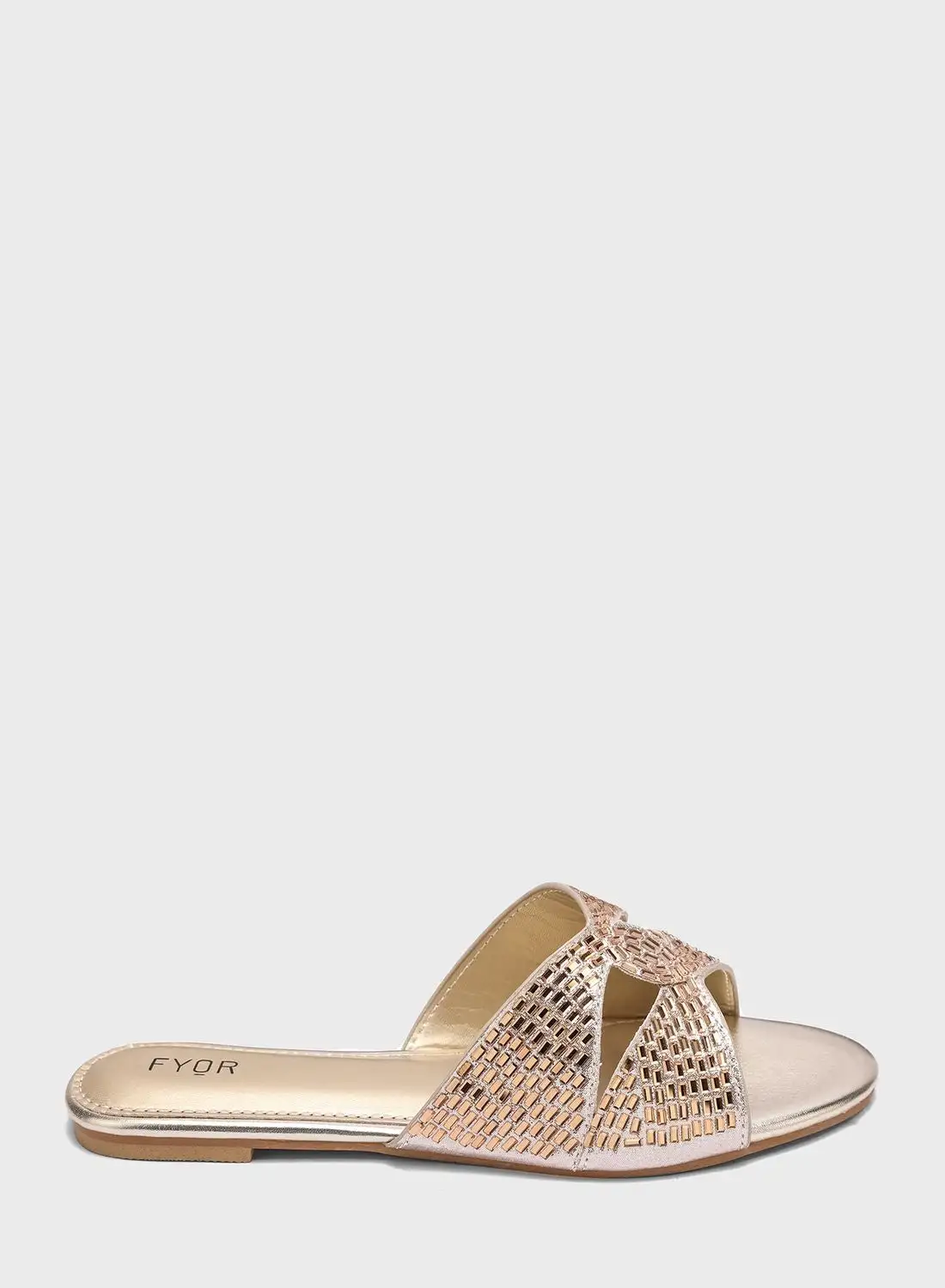 FYOR Open Toe Flat Sandals