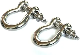 Rugged Ridge | D-Ring Shackle Kit, 3/4 Inch, Stainless Steel, Pair | 11235.05