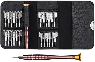 Melfi™ 25 in 1 Mini Precision Screwdriver Kit Repair Tools - Interchangeable Mini Screwdrivers Set with Storage Case and Aluminum Alloy Handle for Mobile,PC Laptop,Watch, Computers, Glasses Repair etc