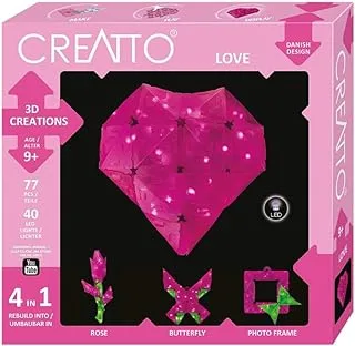 Thames & Kosmos - Love - Creatto - Versatile Building System - 3D Light Up Model for Kids, Ages 9+ - 03493