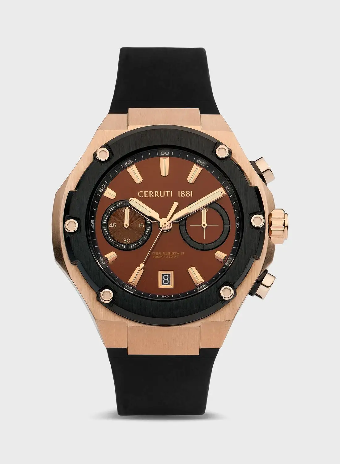 CERRUTI 1881 Silicone Strap Analog Watch