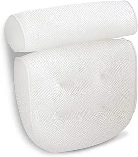 Sulfar Spa Bath Pillow with Head, Neck, Shoulder and Back Support Non-Slip, Extra Thick, Breathable and Soft for the ultimate relaxation experience Anti-Bacterial Bathtub Pillow Fits any tubs