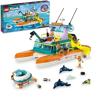 LEGO Friends Sea Rescue Boat 41734 Building Blocks Toy Set; Toys for Boys, Girls, and Kids (717 Pieces)