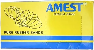 Amest Rubber Bands Size 64 (3-1/2 x 5/64 x 1/32 Inch) Thick Rubber Bands Heavy Duty Rubber Bands Office Supply File Folders Litter Box,Light Brown.100gram Pack