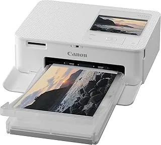 Canon SELPHY CP1500 Compact Portable Photo Printer (Upgraded CP1300 Model) | Photos,Collages & Stickers | Wi-Fi & Direct printing | Smart Devices,Computers,Cameras,SD Card & USB-C Flash Drives (White)