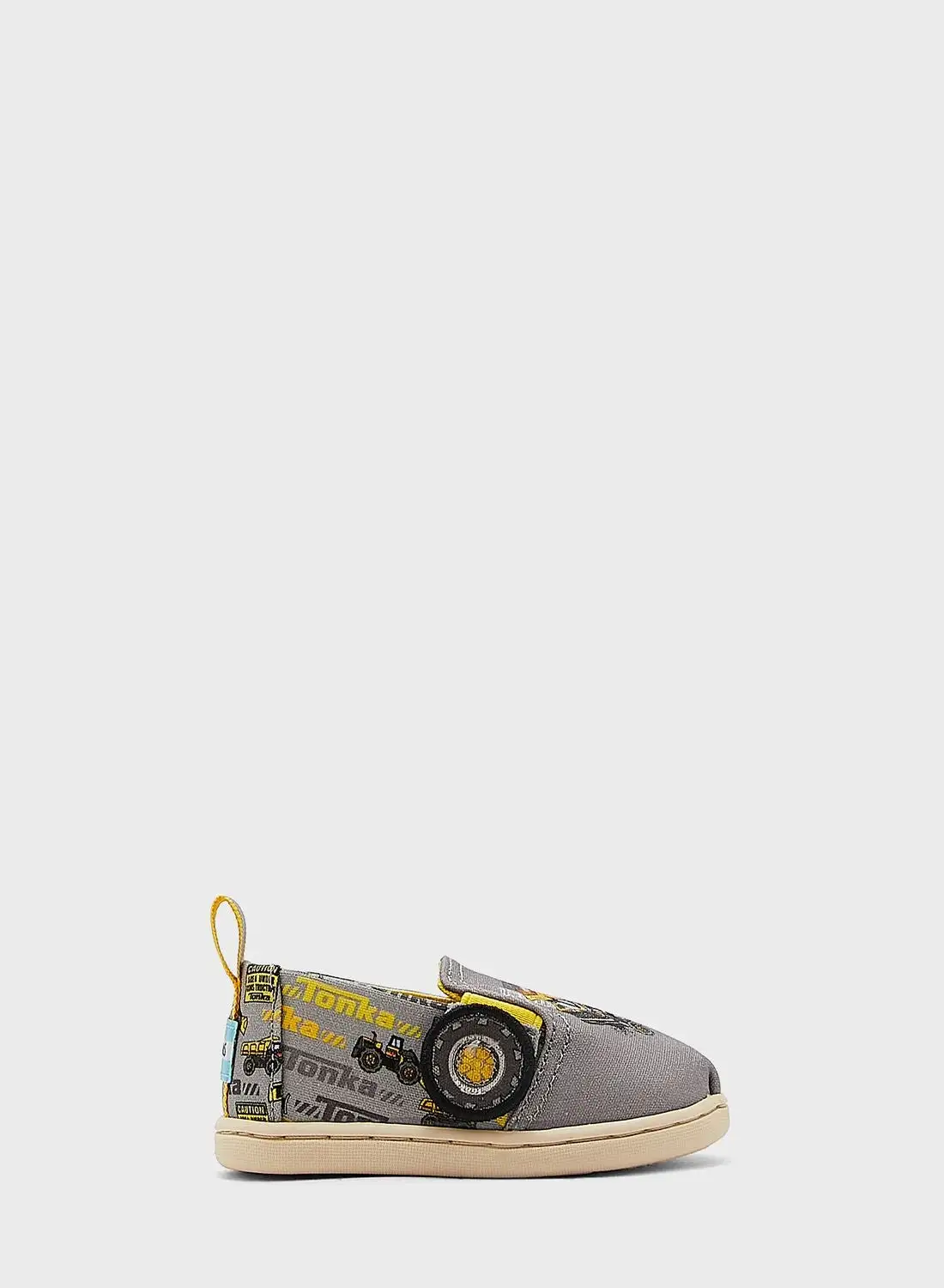 TOMS Kids Tonka Construction Print Slip Ons