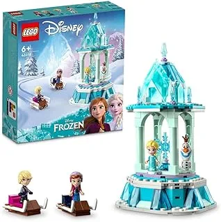 LEGO | Disney Princess Anna and Elsa’s Magical Merry-Go-Round 43218 Building Blocks Toy Set; Toys for Boys, Girls, and Kids (175 Pieces)