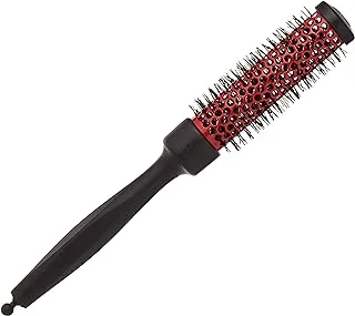 3ME Maestri Tourmaline Thermal Tube Brush, Perfect For Removing Frizz and Sealing Cuticle Increasing Hair Brilliance, #4445T