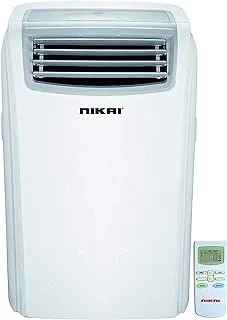 NIKAI 1 Ton Portable Air Conditioner 12000 BTU with Remote 24H Timer, Powerful Cooling, Low Noise, Rotary Compressor, 2 Fan Speeds, Dehumidifier Function Best For Home & Office - NPAC12512A4