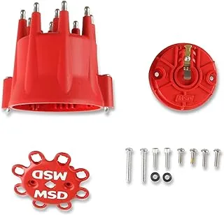 MSD Ignition 84335 Standard Cap/Rotor Kit, Red