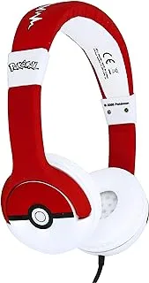 OTL Technologies PK0758 Kids Headphones - Pokémon Pokéball Wired Headphones for Ages 3-7 Years