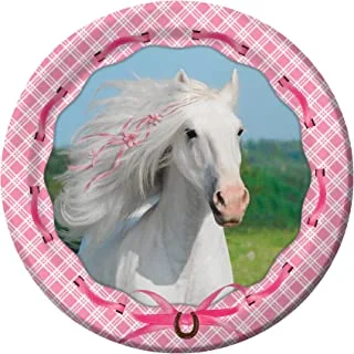 Creative Converting Heart My Horse Sturdy Style Paper Dinner Plates (8 Count), 8.75