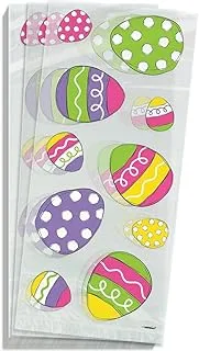 Unique Party 44957 - Cellophane Bright Easter Party Bags, Pack of 20