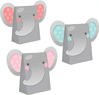 Enchanting Elephants Girl Paper Treat Bags, 8 ct