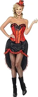 Smiffy's - Burlesque Dancer Kostüm Tänzerin Erotik Kleid schwarz rot Damen Gr. L