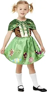 Smiffys 71062T2 Gretel Costume, Girls, Green, Toddler-Age 3-4 Years