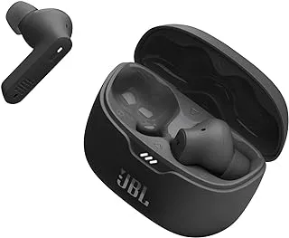 JBL Tune Beam True Wireless Noise Cancelling Earbuds, Pure Bass Sound, Bluetooth 5.3, Smart Ambient, 4-Mics Technology, VoiceAware, 48H Battery, Water and Dust Resistant - Black, JBLTBEAMBLK