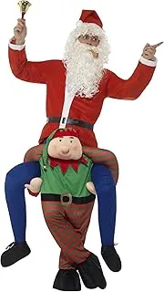 Smiffys 48817 Piggyback Elf Costume, Green, One Size