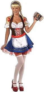 Forum Novelties Oktoberfest Fraulein, Red/White/Blue, X-Small Costume 65943