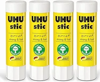 Uhu 48470-4 glue sticks, in the bonus pack, 40 g