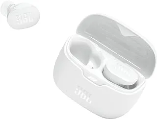 JBL Tune Buds True Wireless Noise Cancellling Earbuds, Pure Bass Sound, Bluetooth 5.3, LE Audio Support, Smart Ambient, 4-Mic Technology, 48H Battery, Water and Dust Resistant - White, JBLTBUDSWHT