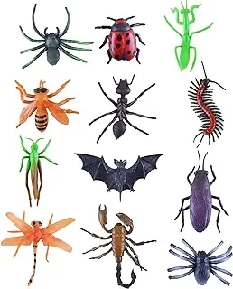 Power Joy Animal Worldz Insects 4-Inch 6Pieces