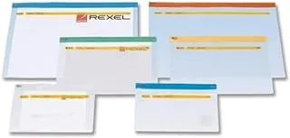 Rexel A5 Single Zip Bags - Assorted